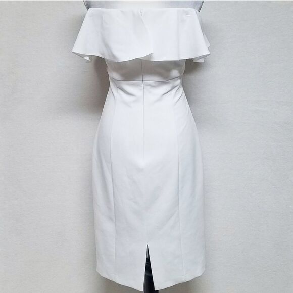 VINCE Camuto White Off-the-Shoulder Midi Dress - Picture 12 of 16